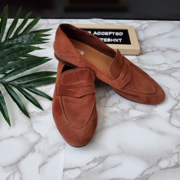 H&M Brown Suede Loafers